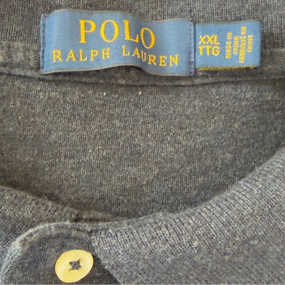 Ralph Lauren Polo Shirt Navy with Green Logo - Picture 5 of 8